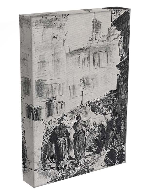 The Barricade by Manet Canvas Print or Poster - Canvas Art Rocks - 3