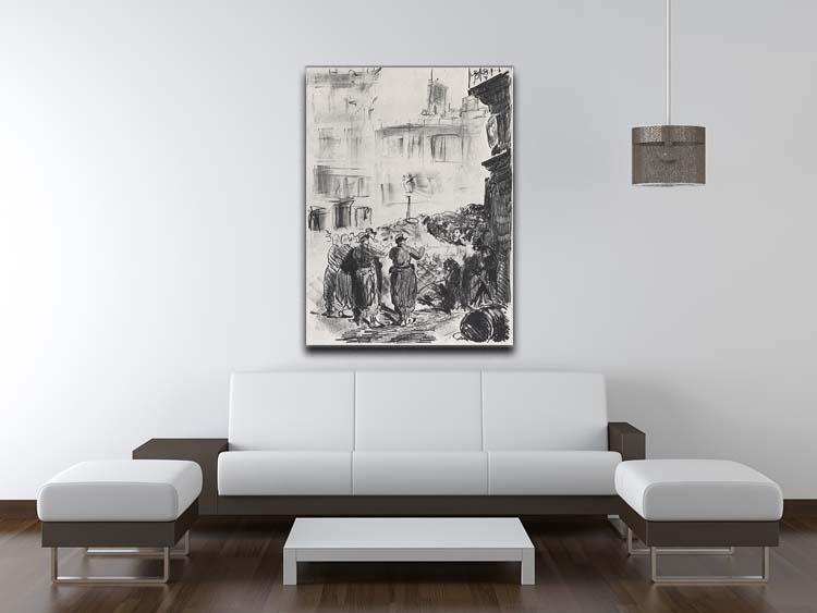 The Barricade by Manet Canvas Print or Poster - Canvas Art Rocks - 4