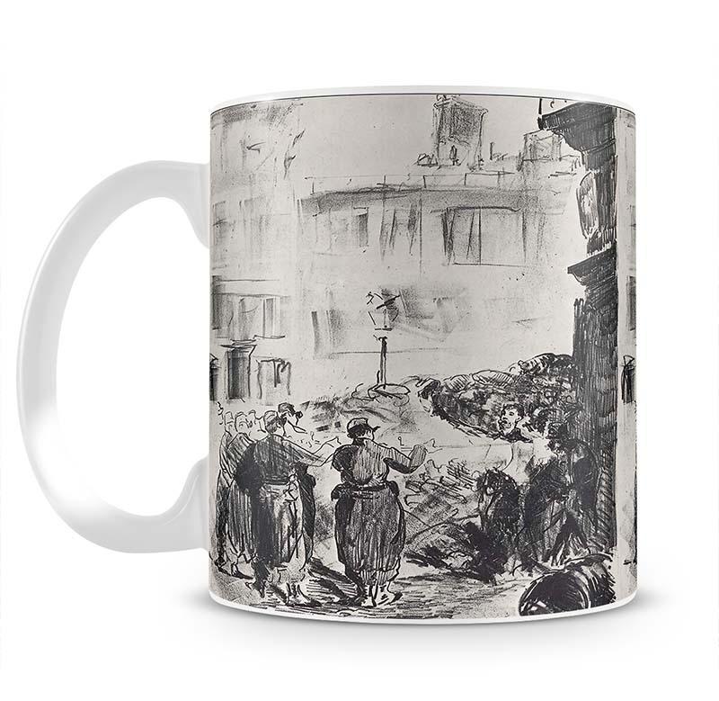 The Barricade by Manet Mug - Canvas Art Rocks - 2