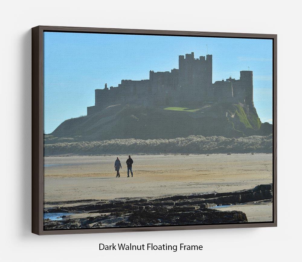 The Beach at Bamburgh Floating Frame Canvas - Canvas Art Rocks - 5