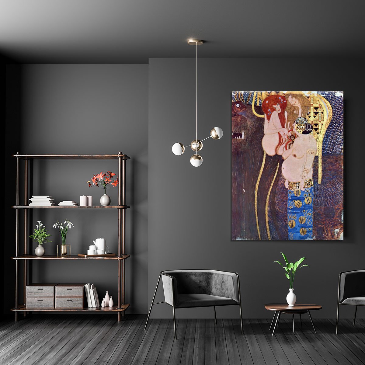 The Beethoven Freize 2 by Klimt Canvas Print or Poster