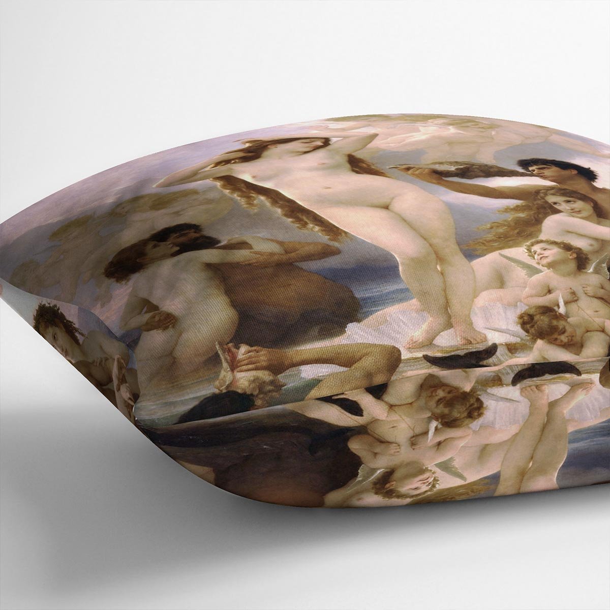The Birth of Venus By Bouguereau Throw Pillow