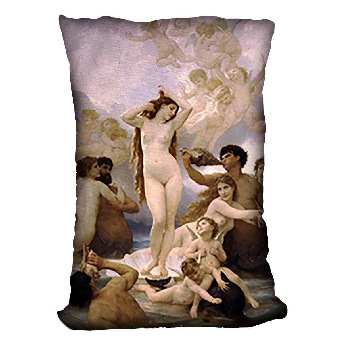 The Birth of Venus By Bouguereau Throw Pillow