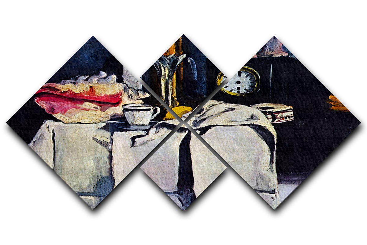 The Black Marmour by Cezanne 4 Square Multi Panel Canvas - Canvas Art Rocks - 1