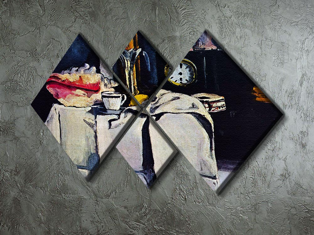 The Black Marmour by Cezanne 4 Square Multi Panel Canvas - Canvas Art Rocks - 2