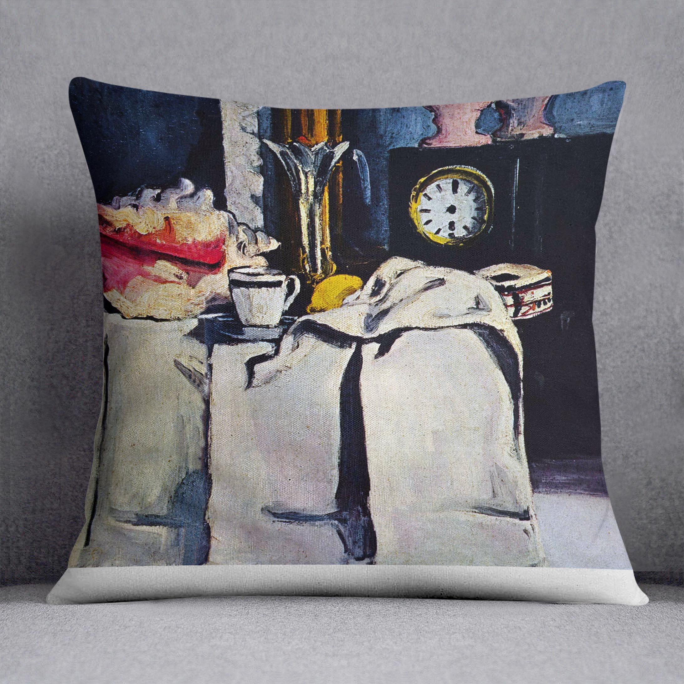 The Black Marmour by Cezanne Cushion - Canvas Art Rocks - 1