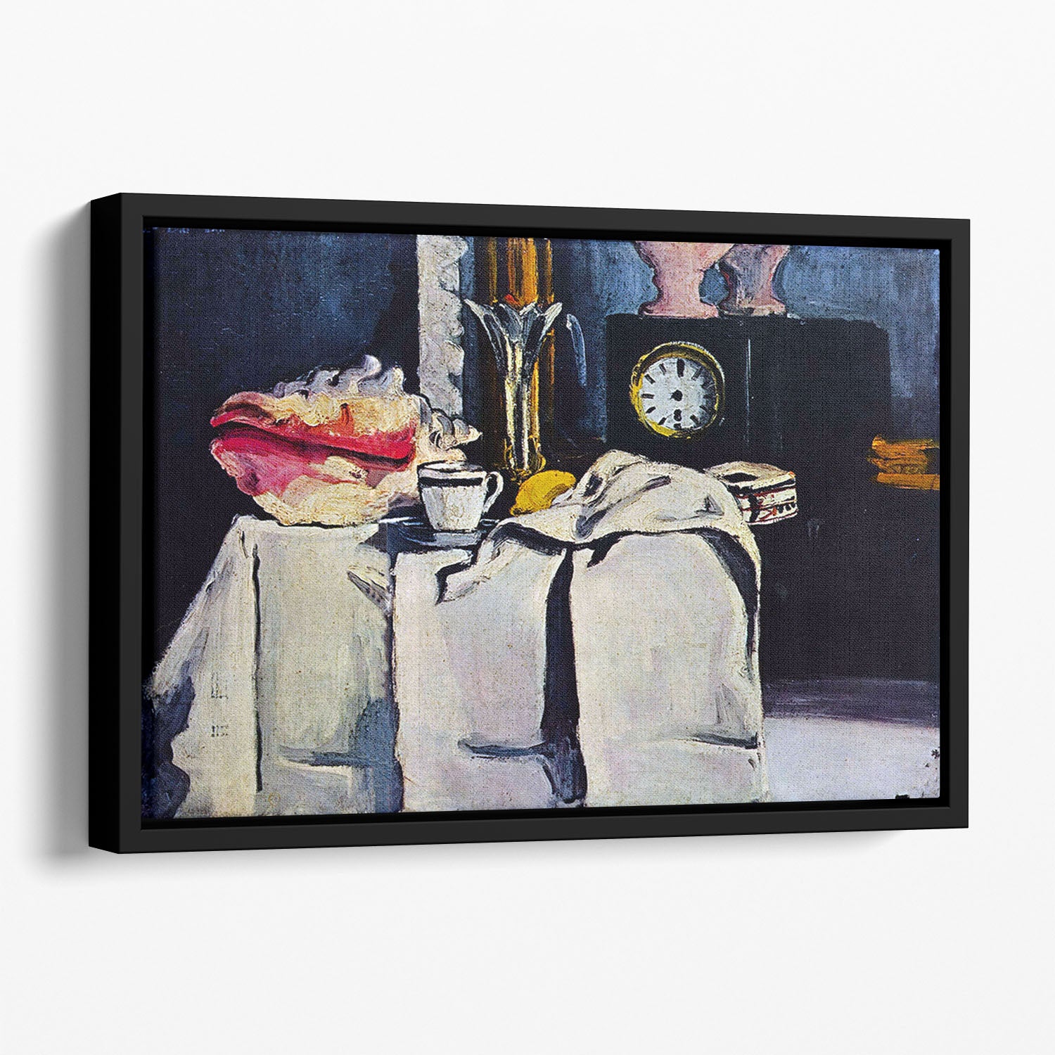 The Black Marmour by Cezanne Floating Framed Canvas - Canvas Art Rocks - 1