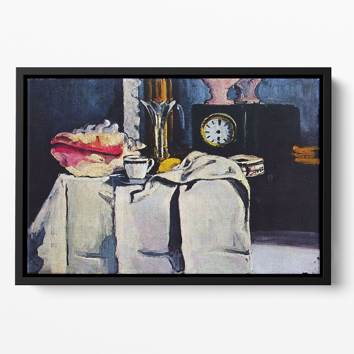 The Black Marmour by Cezanne Floating Framed Canvas - Canvas Art Rocks - 2