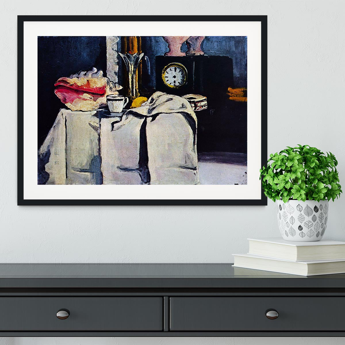 The Black Marmour by Cezanne Framed Print - Canvas Art Rocks - 1