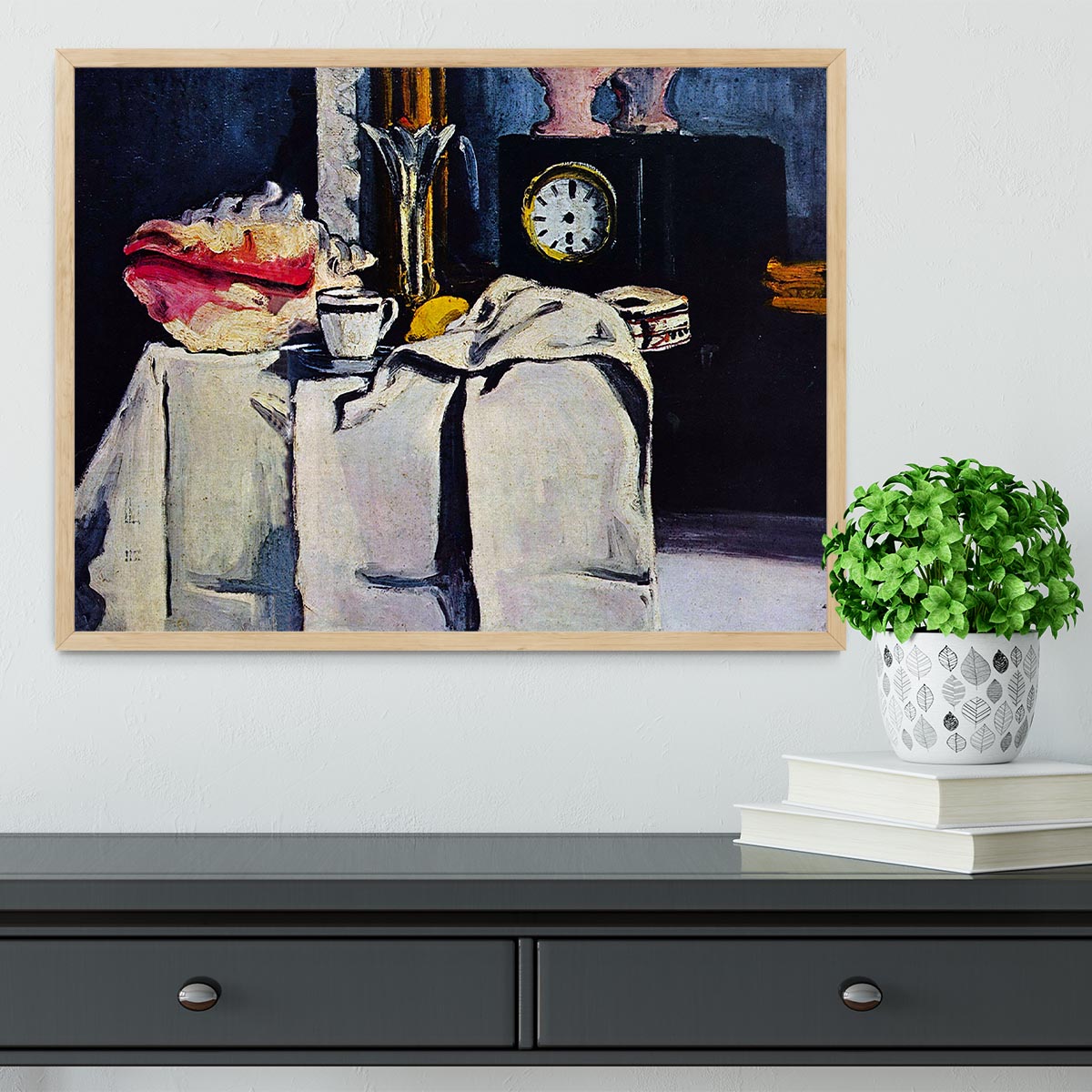 The Black Marmour by Cezanne Framed Print - Canvas Art Rocks - 4