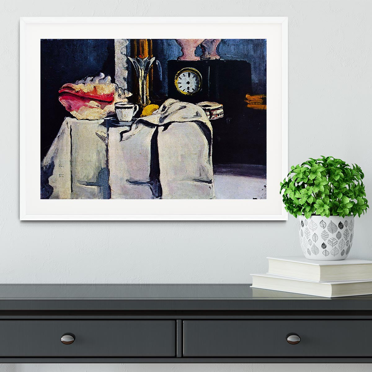 The Black Marmour by Cezanne Framed Print - Canvas Art Rocks - 5