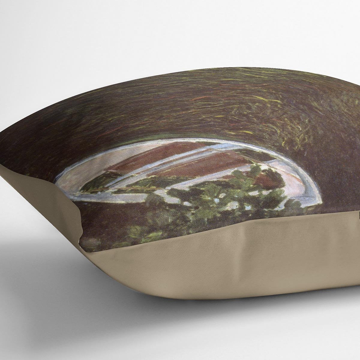The Boat by Monet Throw Pillow