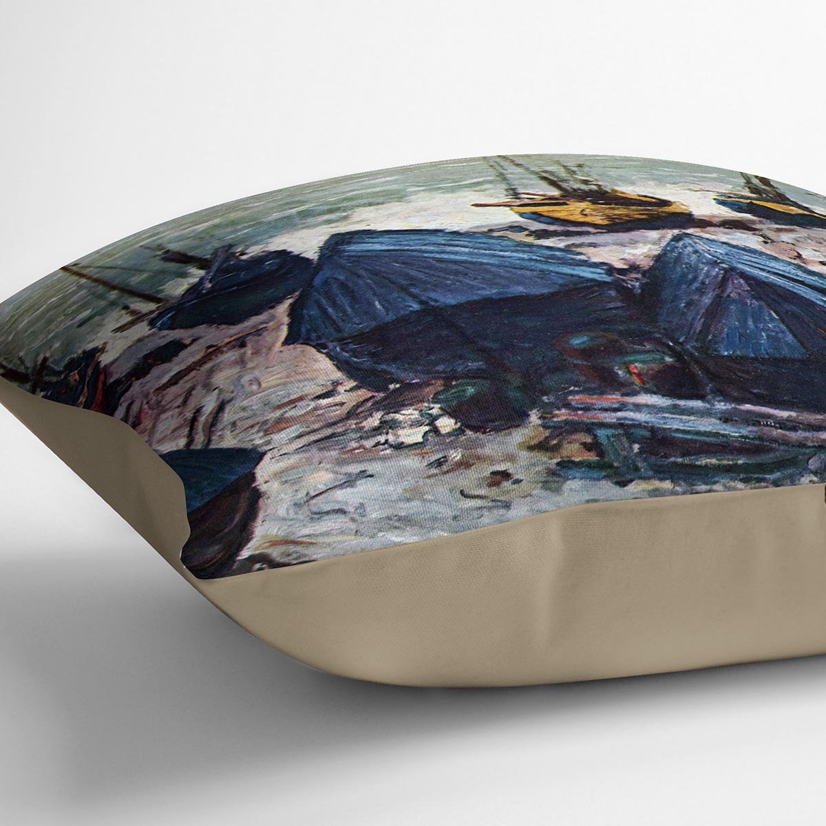 The Boats by Monet Throw Pillow