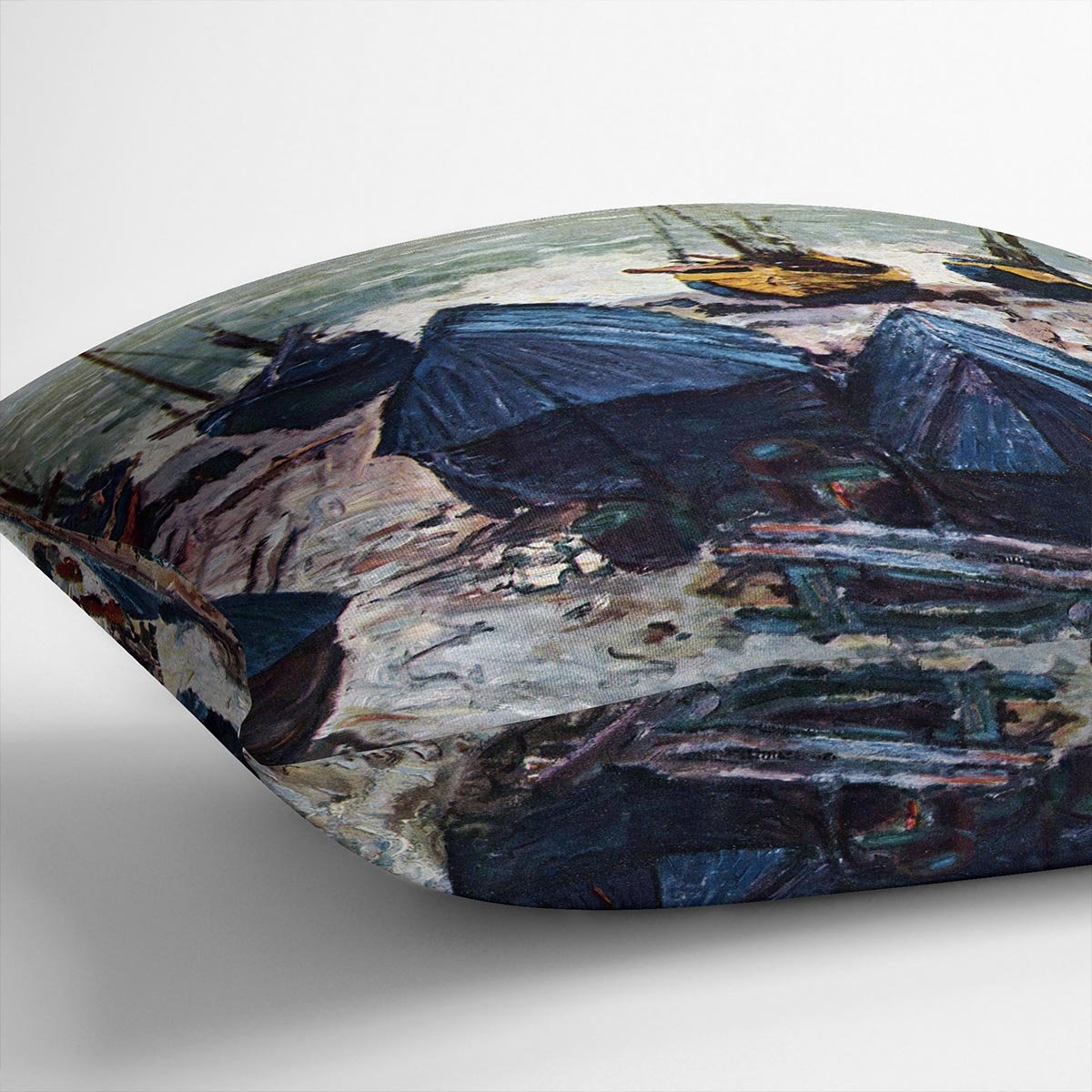 The Boats by Monet Throw Pillow