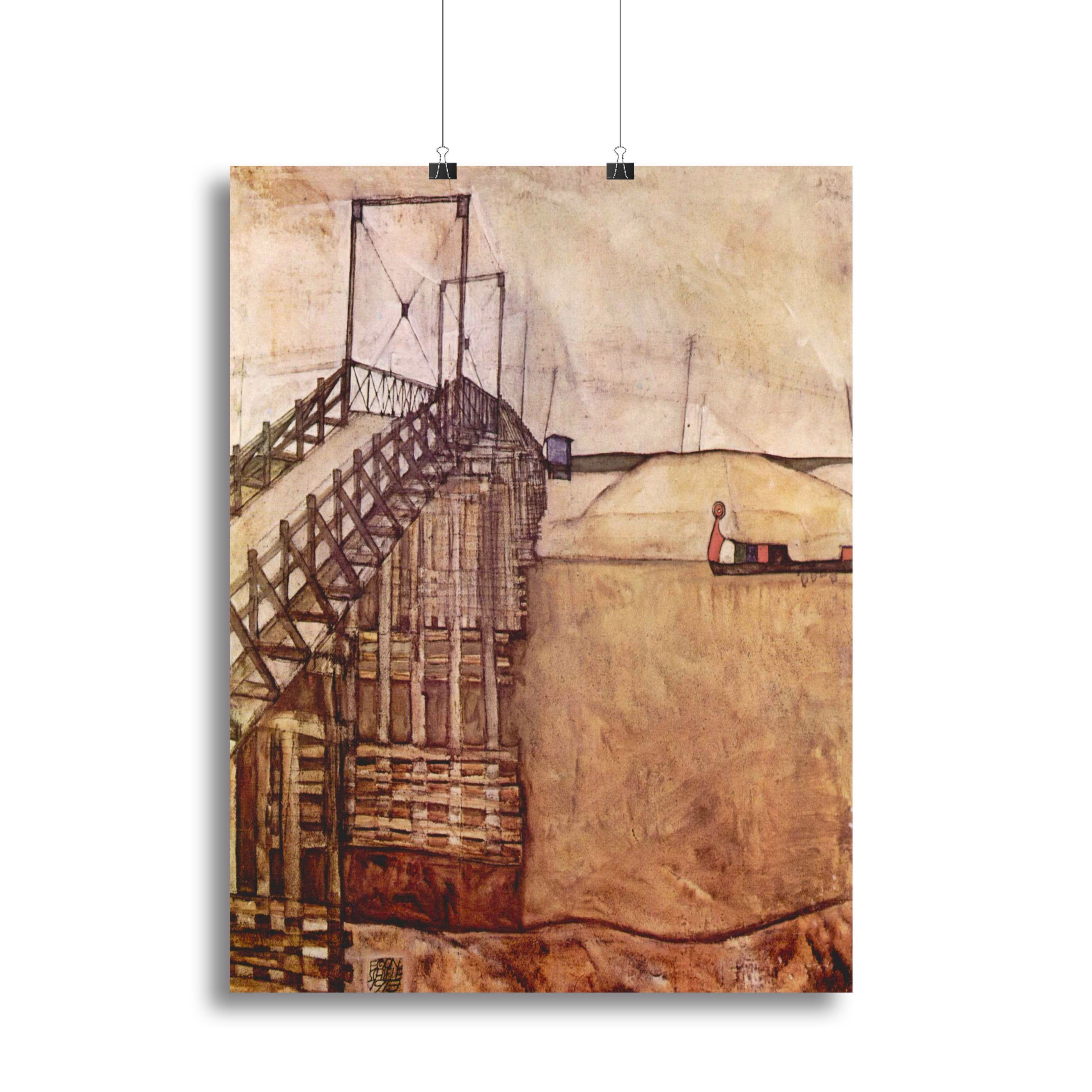 The Bridge by Egon Schiele Canvas Print or Poster