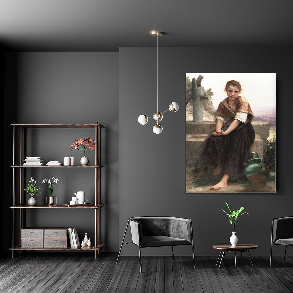 The Broken Pitcher By Bouguereau Canvas Print or Poster