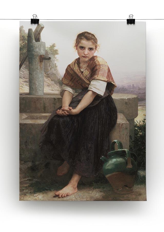 The Broken Pitcher By Bouguereau Canvas Print or Poster - Canvas Art Rocks - 2