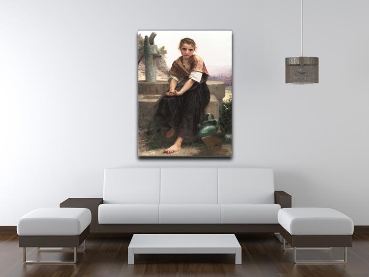 The Broken Pitcher By Bouguereau Canvas Print or Poster - Canvas Art Rocks - 4