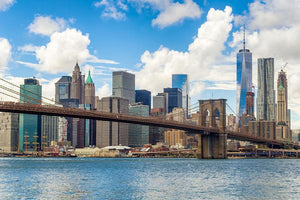 The Brooklyn Bridge Wall Mural Wallpaper - Canvas Art Rocks - 1