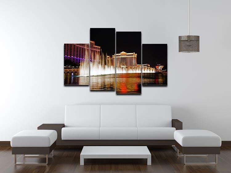 The Caesars Palace Hotel 4 Split Panel Canvas  - Canvas Art Rocks - 3
