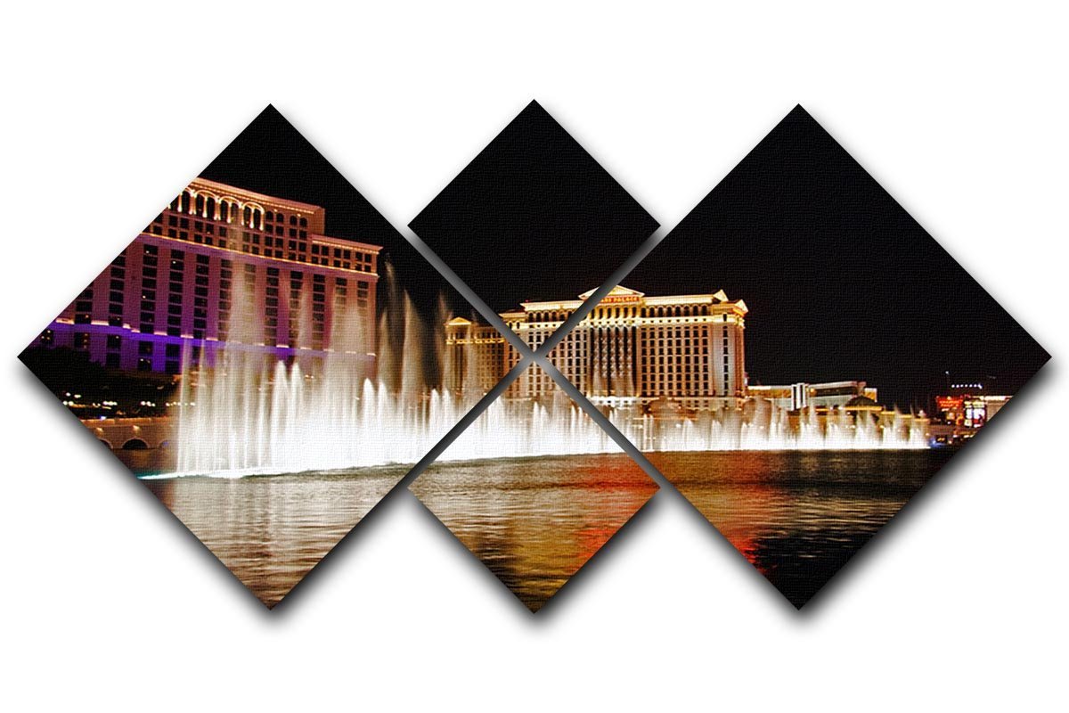The Caesars Palace Hotel 4 Square Multi Panel Canvas  - Canvas Art Rocks - 1