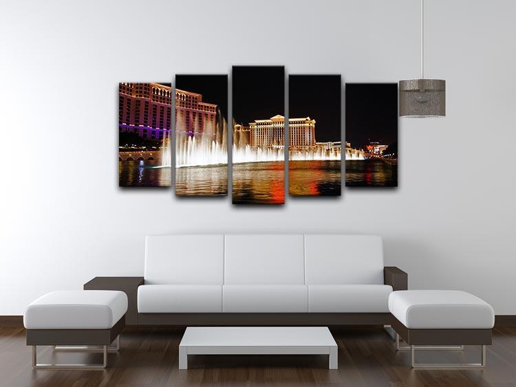 The Caesars Palace Hotel 5 Split Panel Canvas  - Canvas Art Rocks - 3