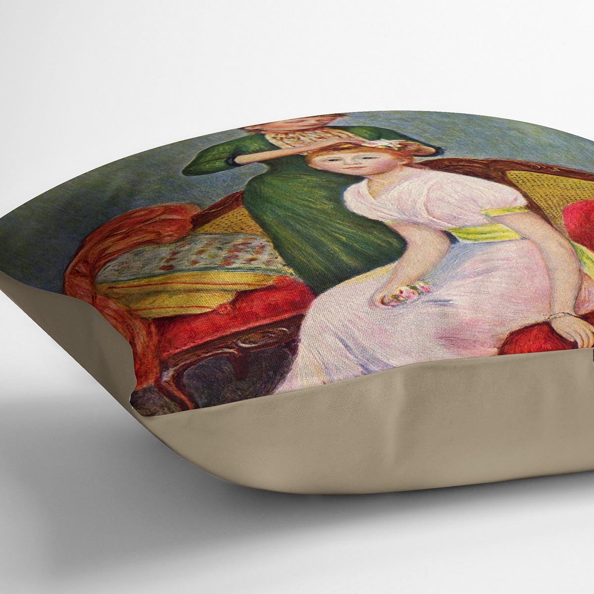 The Coiffoire by Renoir Throw Pillow