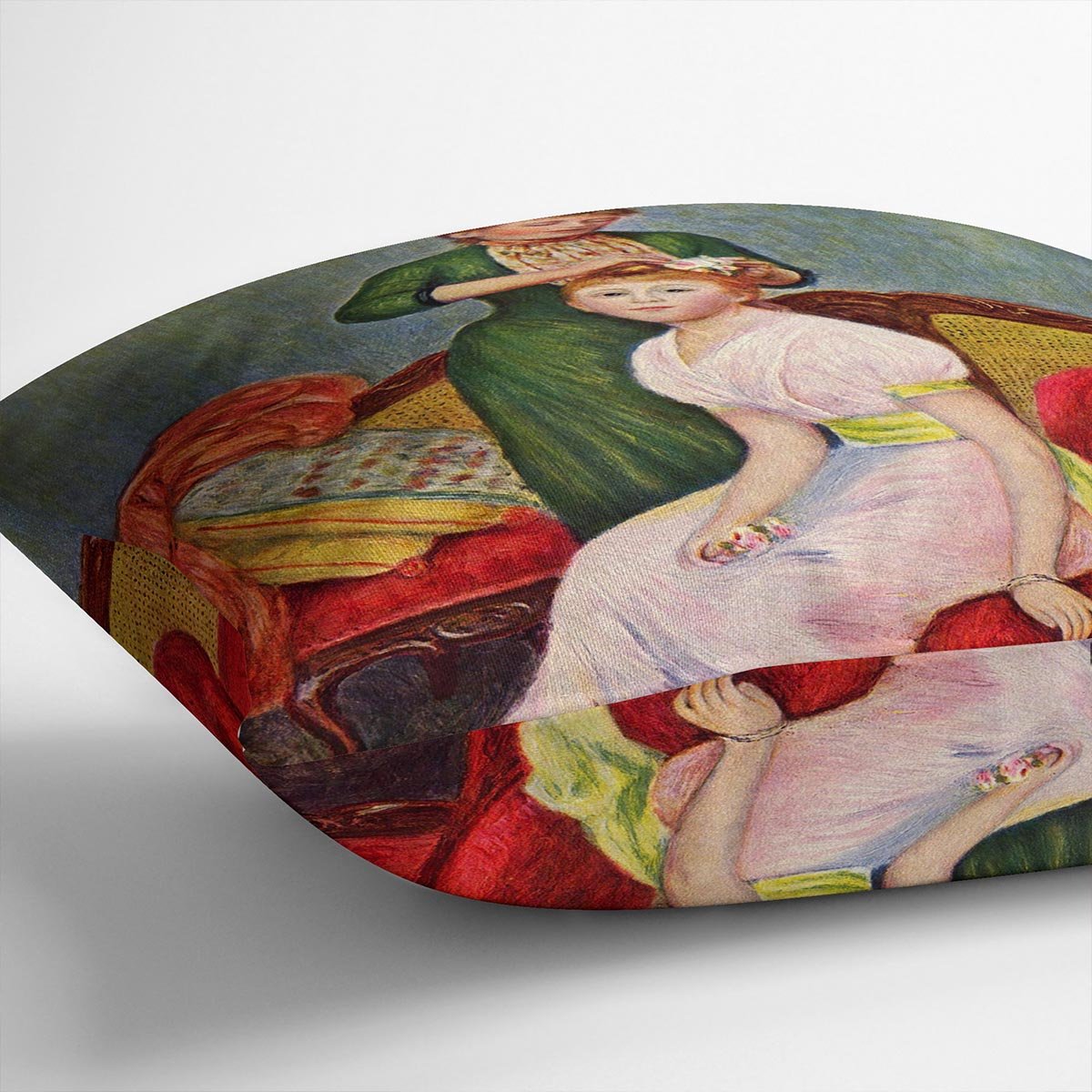 The Coiffoire by Renoir Throw Pillow