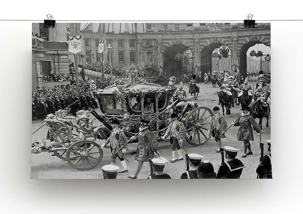 The Coronation of King George VI Kings coach Canvas Print or Poster - Canvas Art Rocks - 2