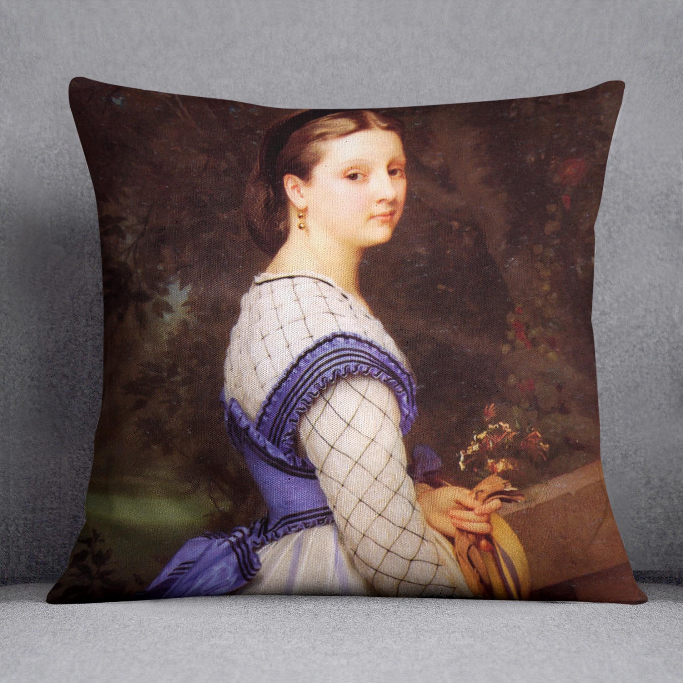The Countess de Montholon By Bouguereau Throw Pillow
