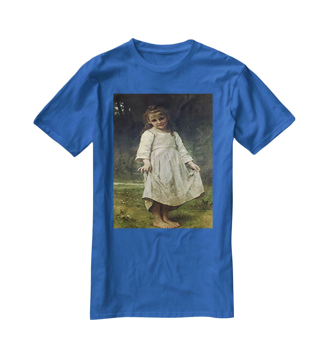 The Curtsey By Bouguereau T-Shirt - Canvas Art Rocks - 2
