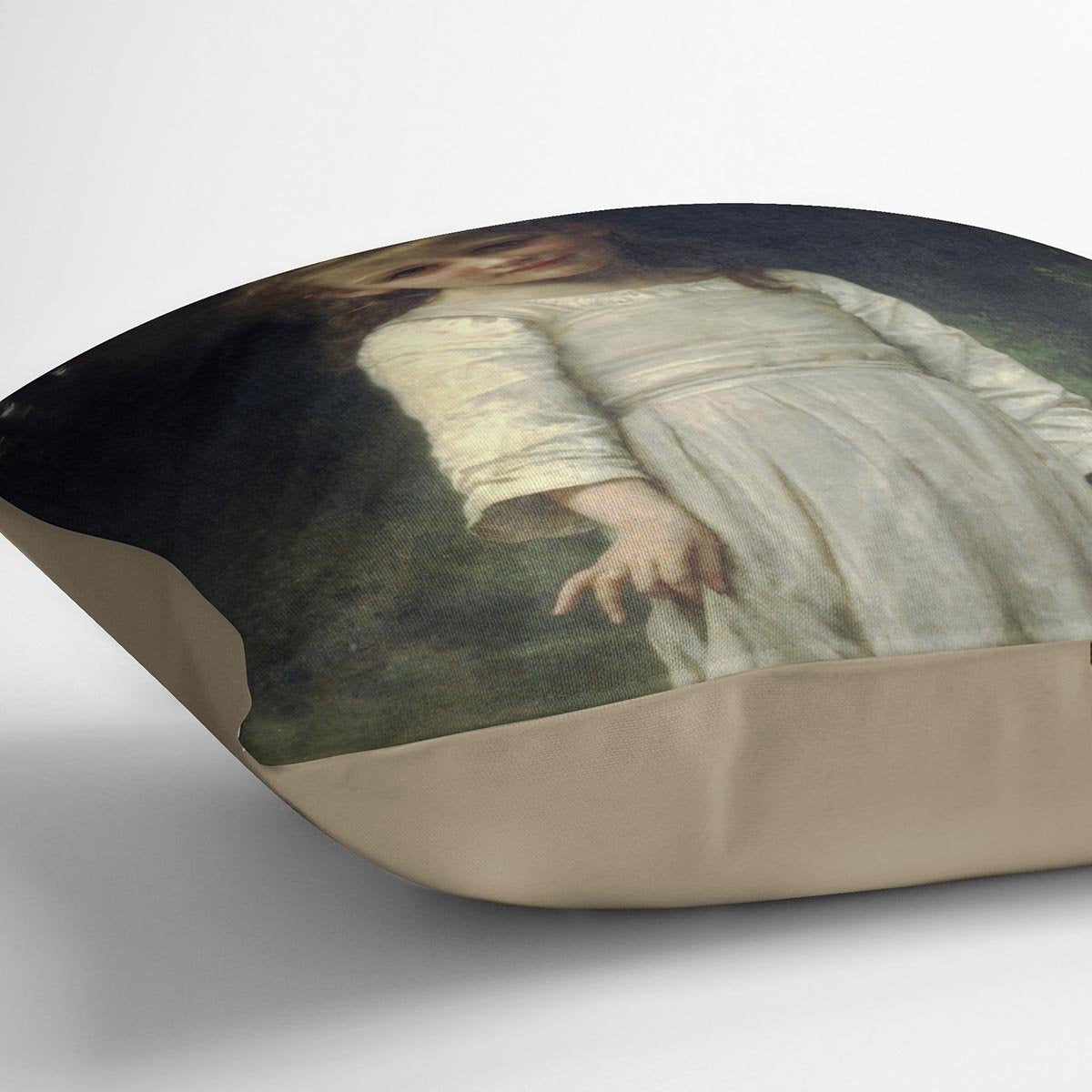 The Curtsey By Bouguereau Throw Pillow