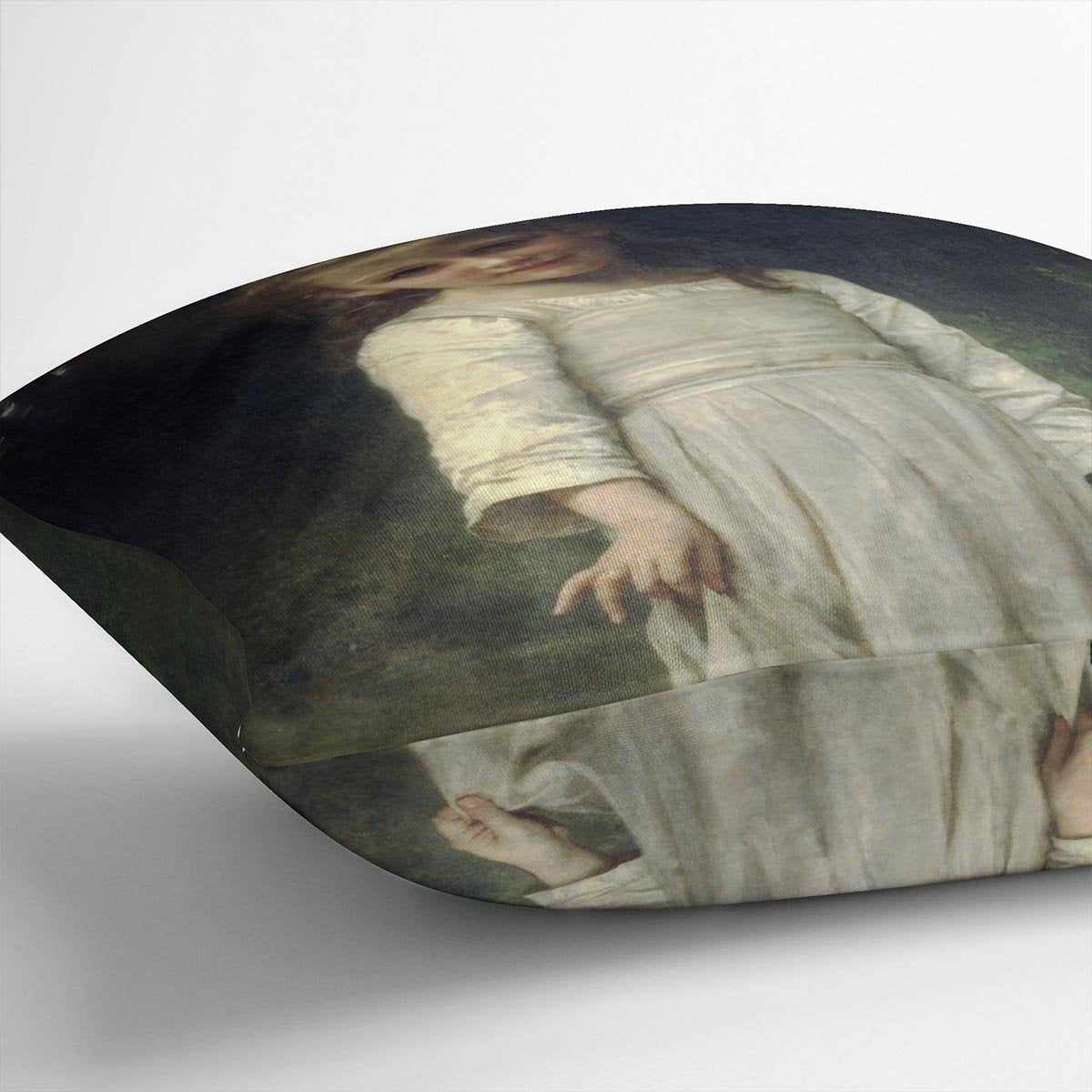 The Curtsey By Bouguereau Throw Pillow