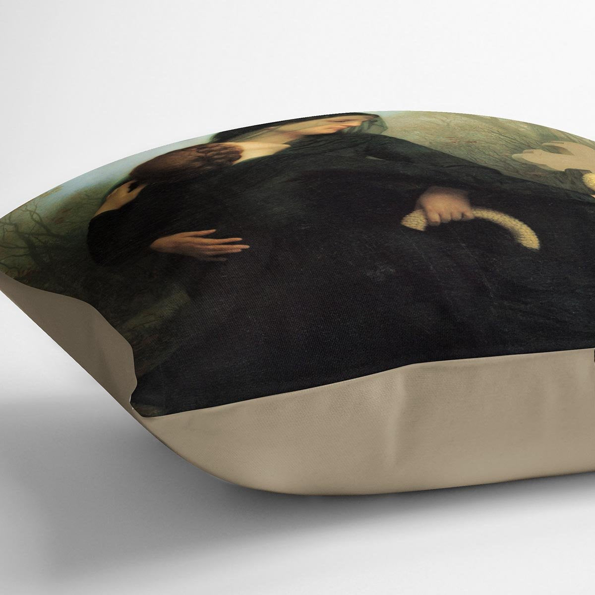 The Day of the Dead By Bouguereau Throw Pillow