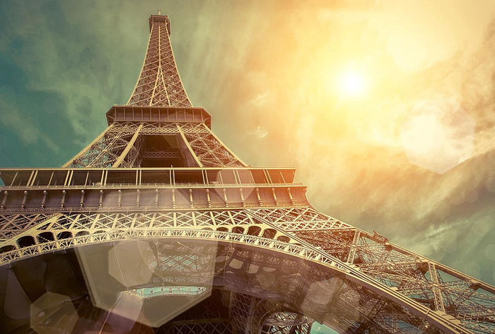 The Eiffel tower under sun light Wall Mural Wallpaper