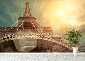 The Eiffel tower under sun light Wall Mural Wallpaper - Canvas Art Rocks - 4