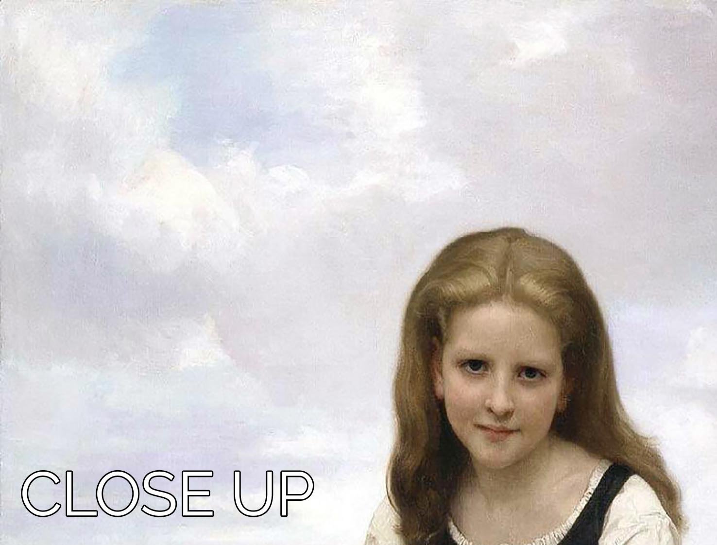 The Elder Sister By Bouguereau 3 Split Panel Canvas Print - Canvas Art Rocks - 3