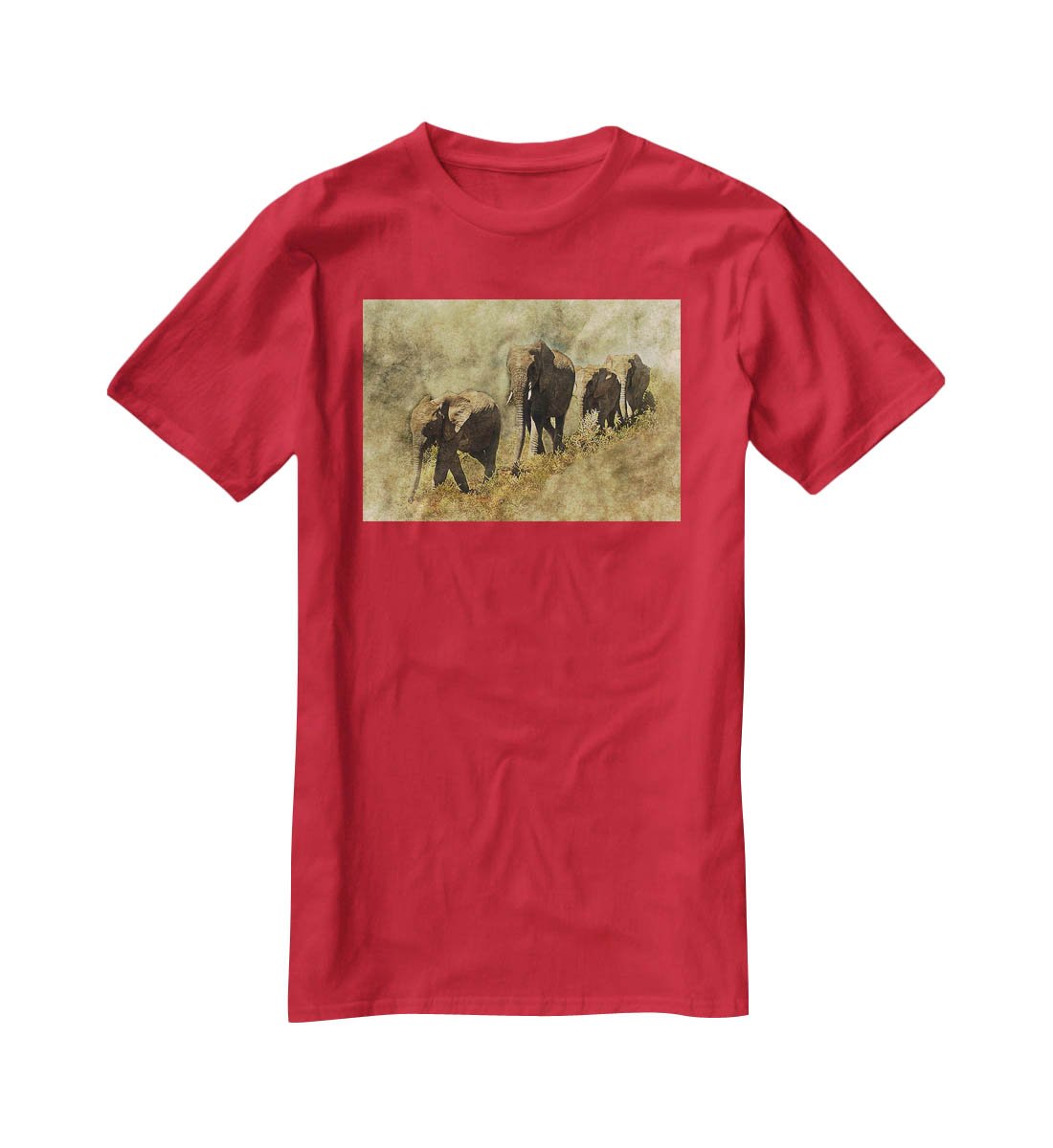 The Elephants March T-Shirt - Canvas Art Rocks - 4