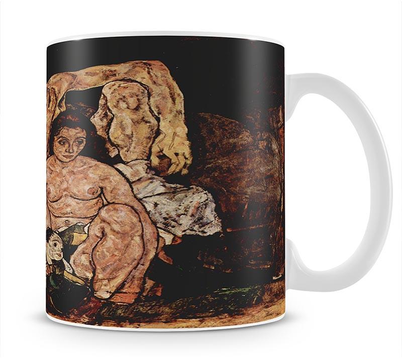 The Family by Egon Schiele Mug - Canvas Art Rocks - 1