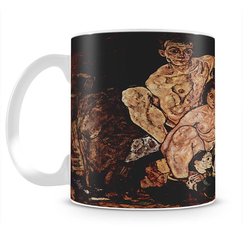The Family by Egon Schiele Mug - Canvas Art Rocks - 1
