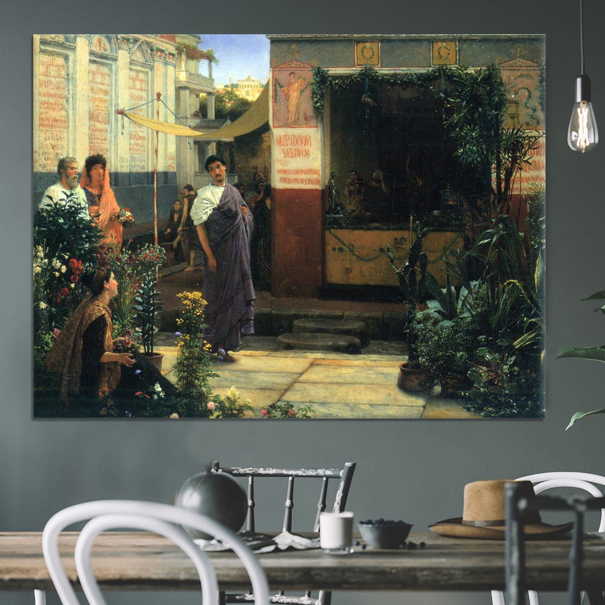 The Flower Market by Alma Tadema Canvas Print or Poster