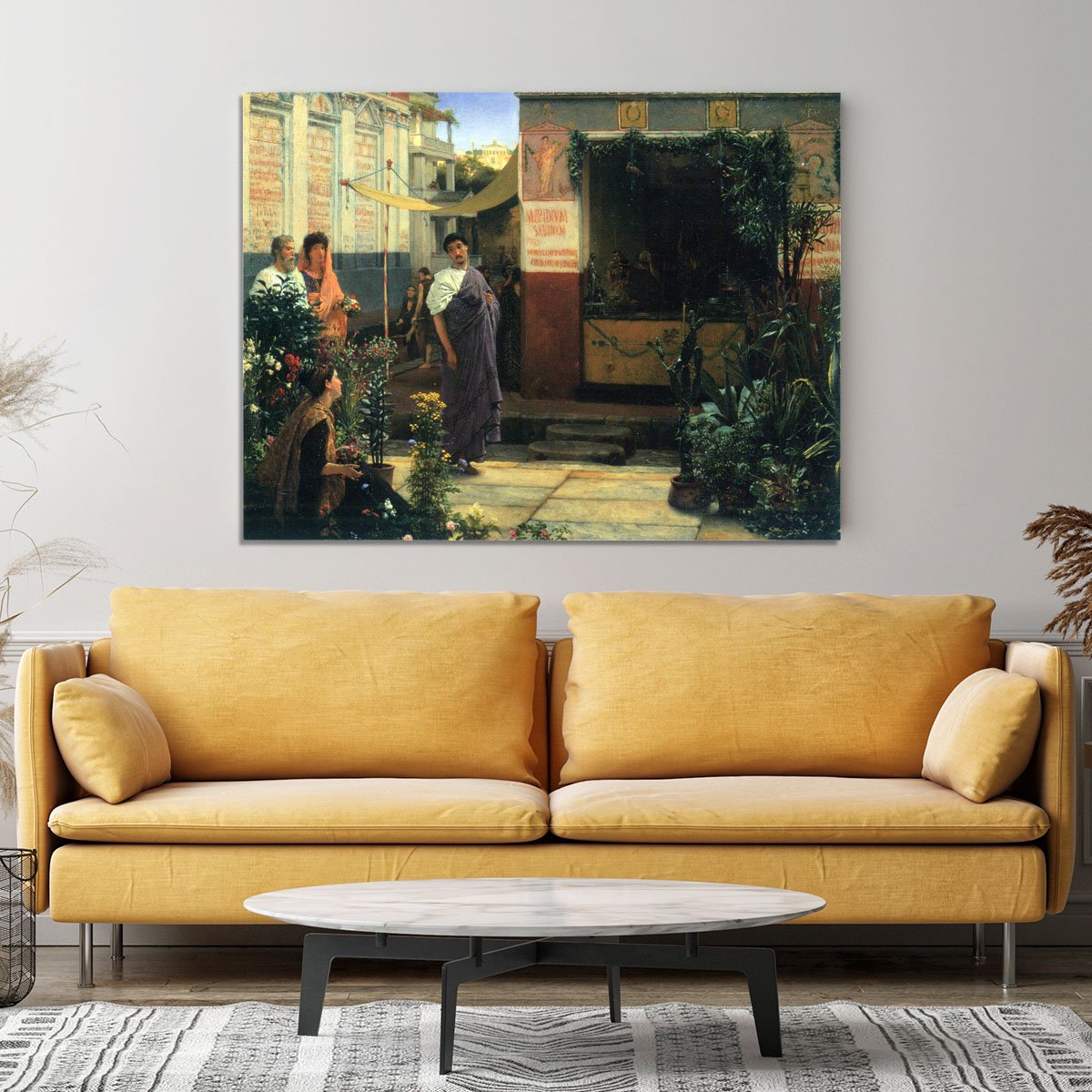The Flower Market by Alma Tadema Canvas Print or Poster