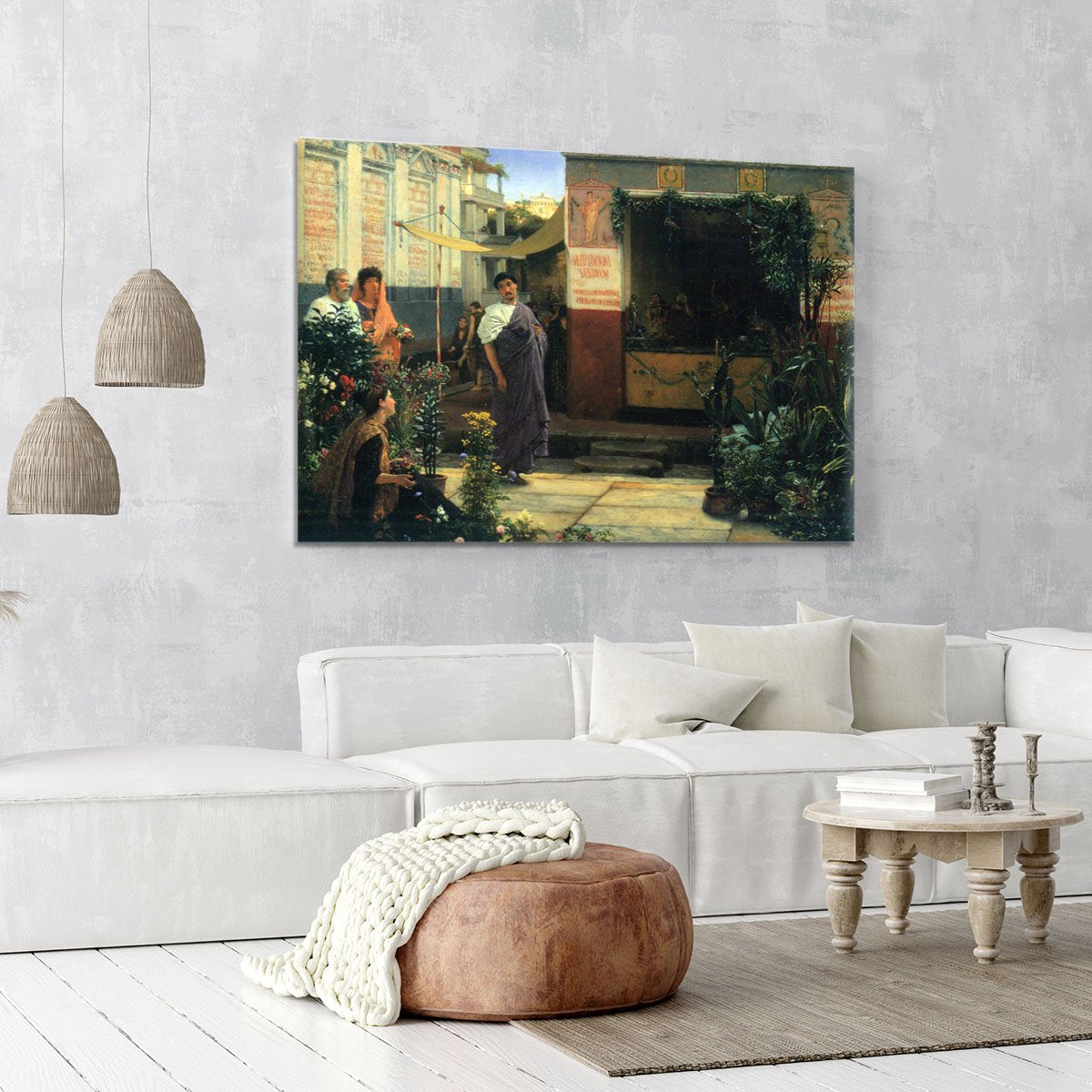 The Flower Market by Alma Tadema Canvas Print or Poster