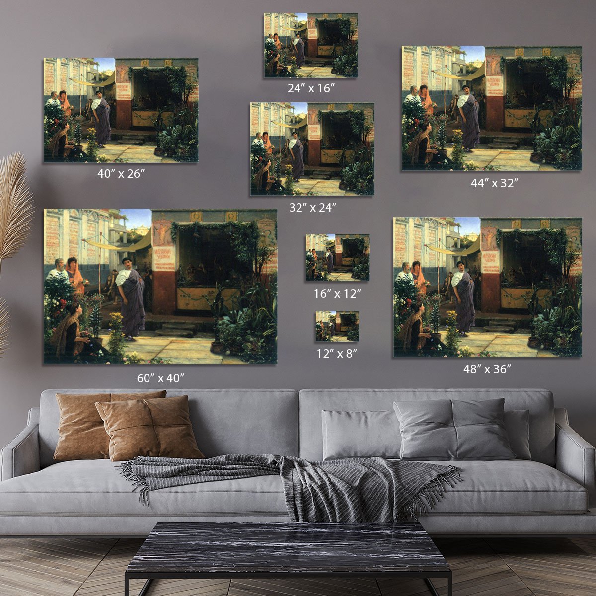 The Flower Market by Alma Tadema Canvas Print or Poster