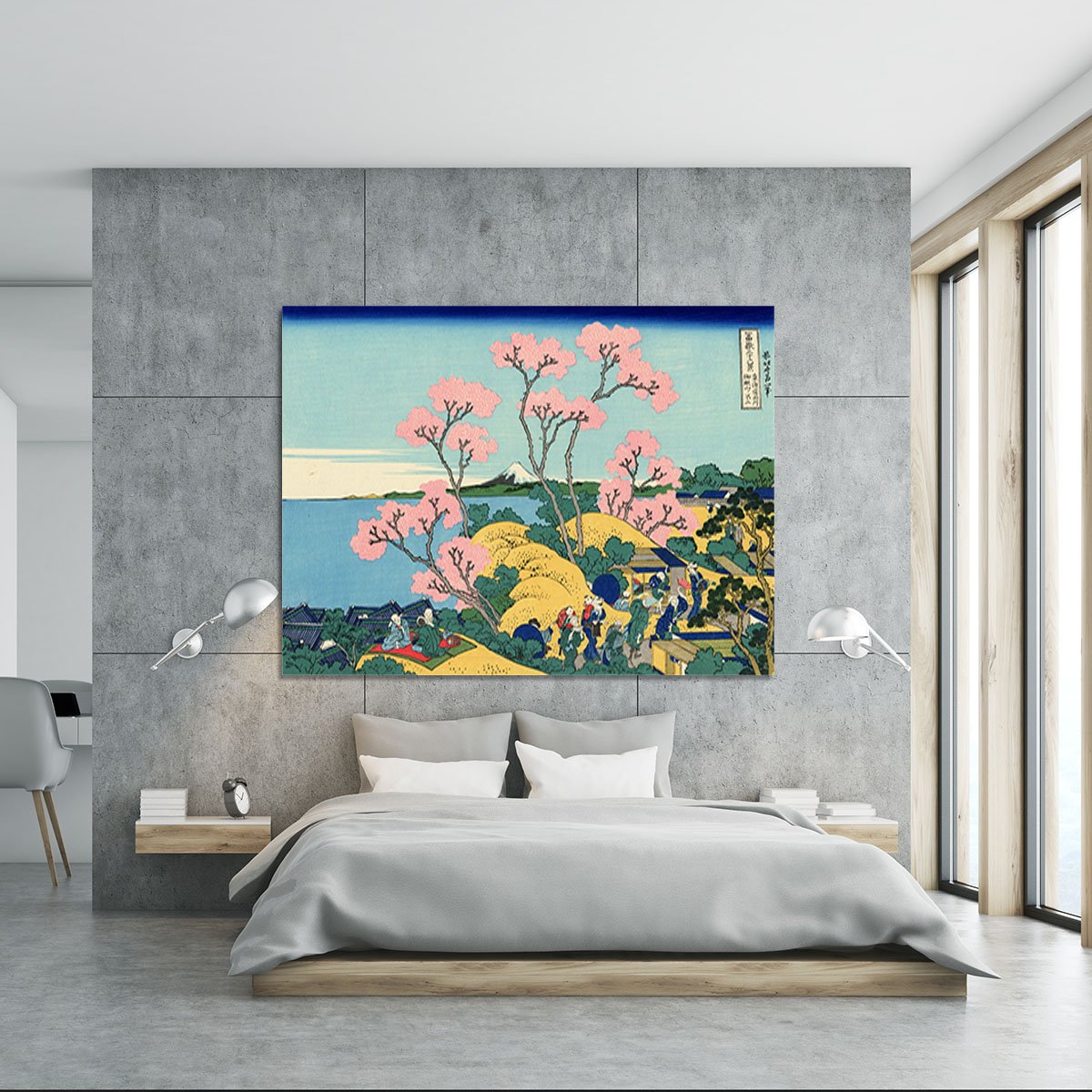 The Fuji from Gotenyama by Hokusai Canvas Print or Poster