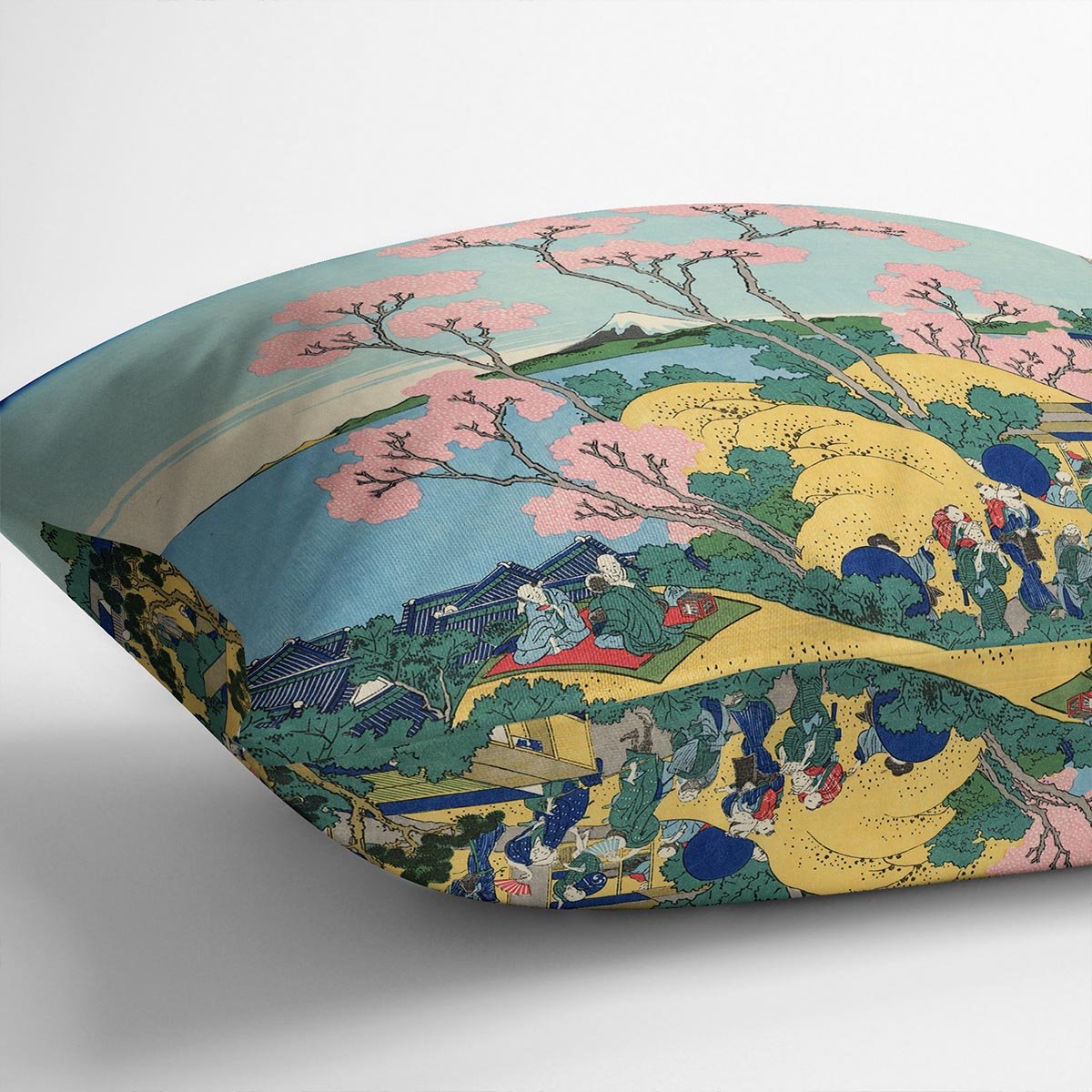 The Fuji from Gotenyama by Hokusai Throw Pillow