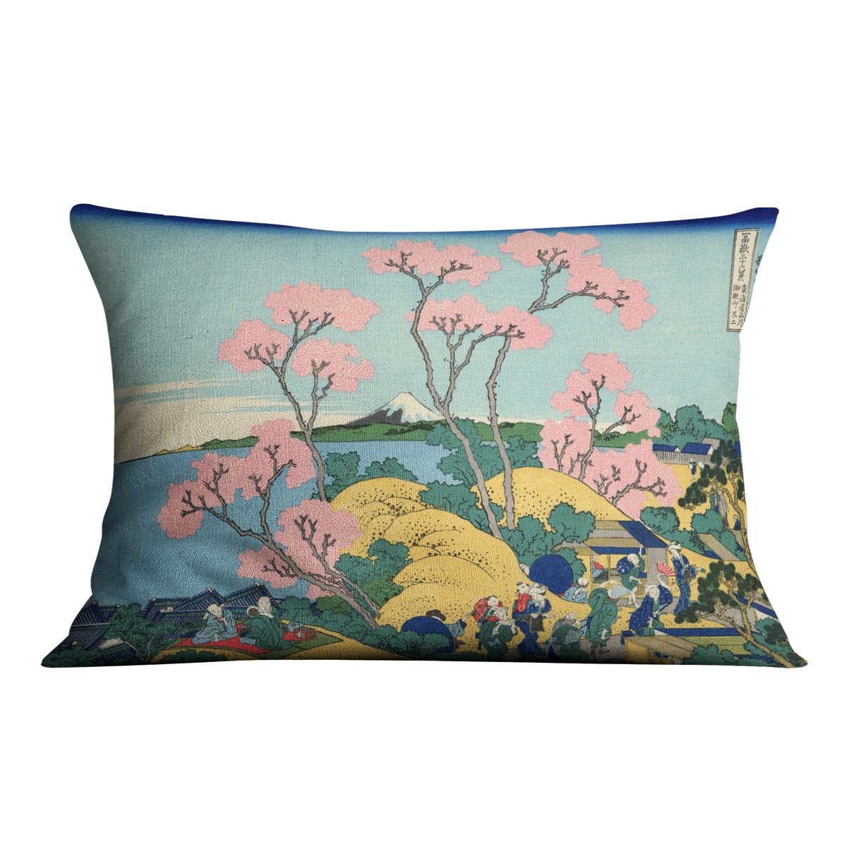 The Fuji from Gotenyama by Hokusai Throw Pillow