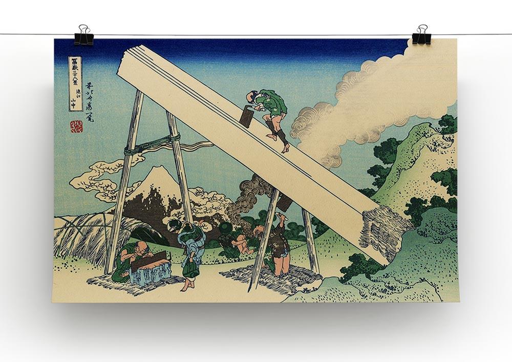 The Fuji from the mountains of Totomi by Hokusai Canvas Print or Poster - Canvas Art Rocks - 2