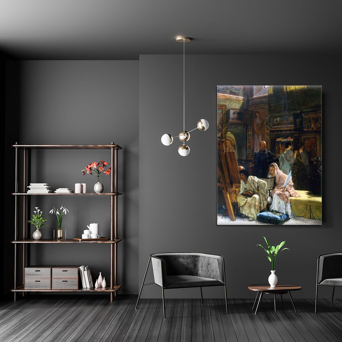 The Gallery by Alma Tadema Canvas Print or Poster