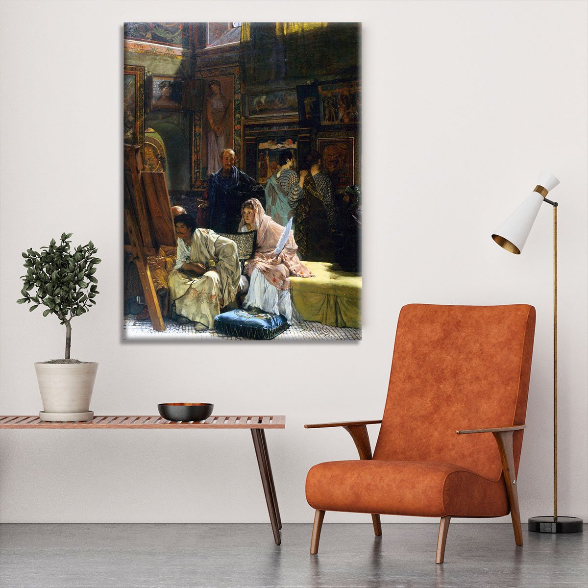 The Gallery by Alma Tadema Canvas Print or Poster